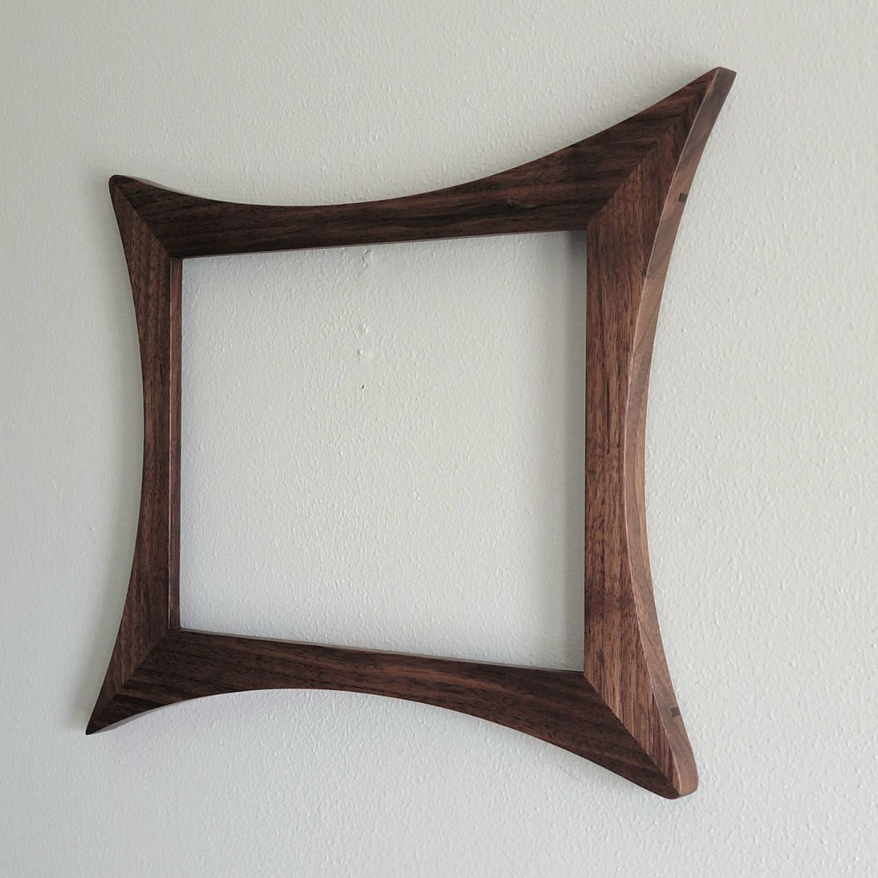 Atomic Yin Yang Picture Frame – Handcrafted Walnut