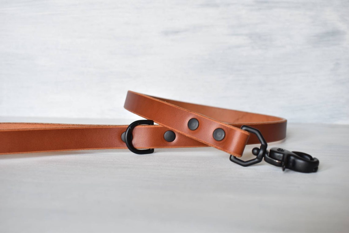 Leather Dog Leash Handmade in The U.S.A.