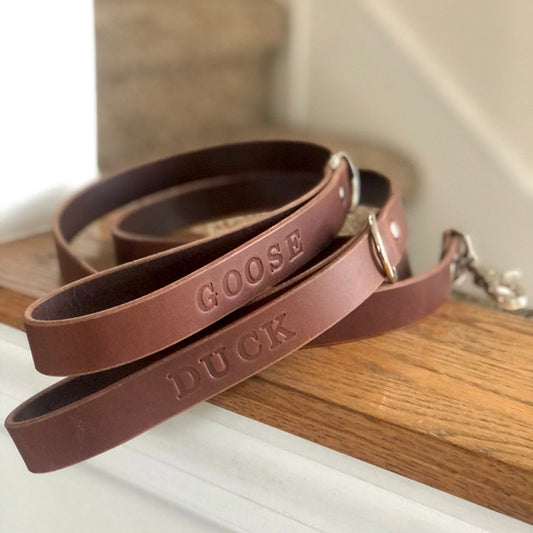 Leather Dog Leash Handmade in The U.S.A.