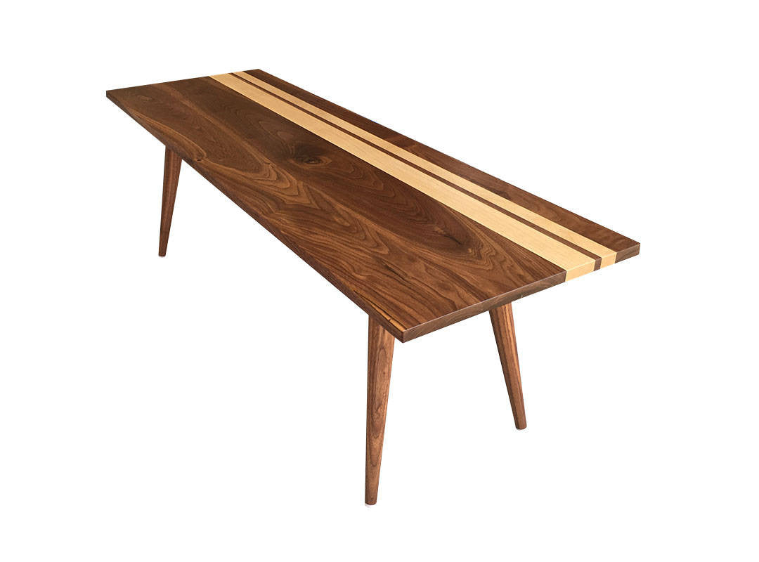 Walnut Coffee Table With Maple Detail