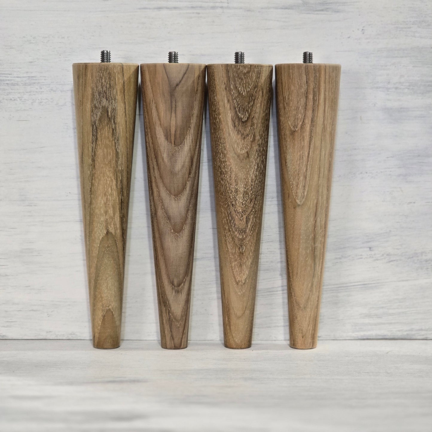 FEQ Teak Table Legs – Mid Century McCobb Style – Set of 4 (4–14")