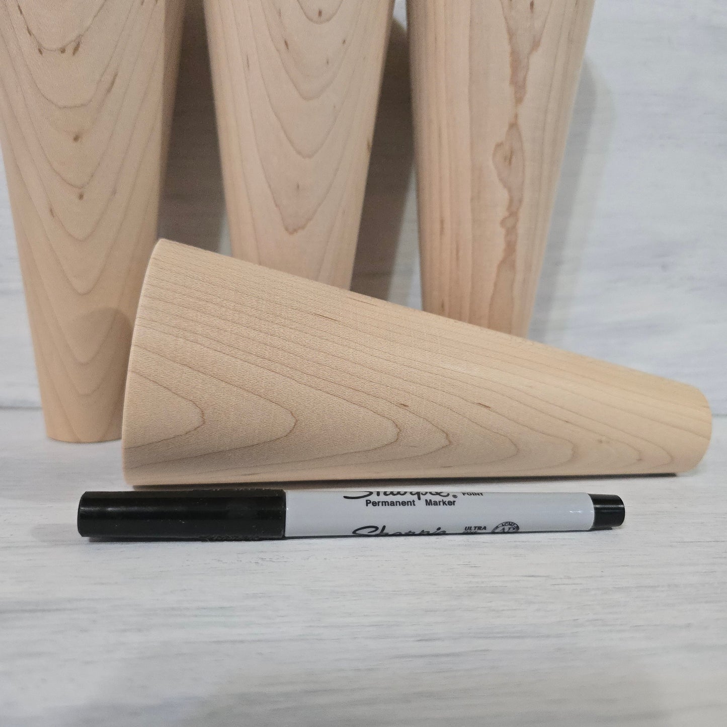 Chunky Maple Table Legs – Mid Century McCobb Style – Set of 4 (4–14")