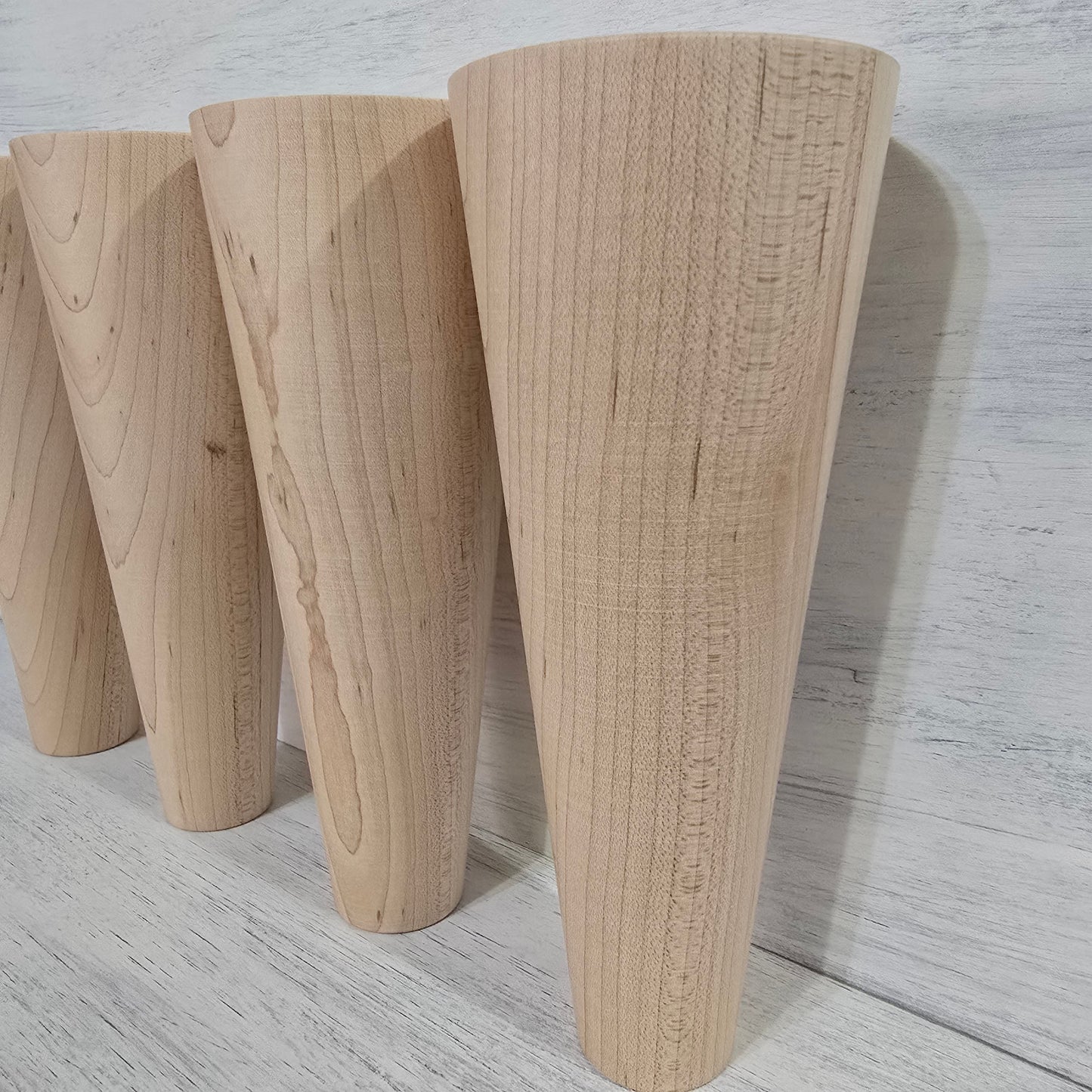 Chunky Maple Table Legs – Mid Century McCobb Style – Set of 4 (4–14")