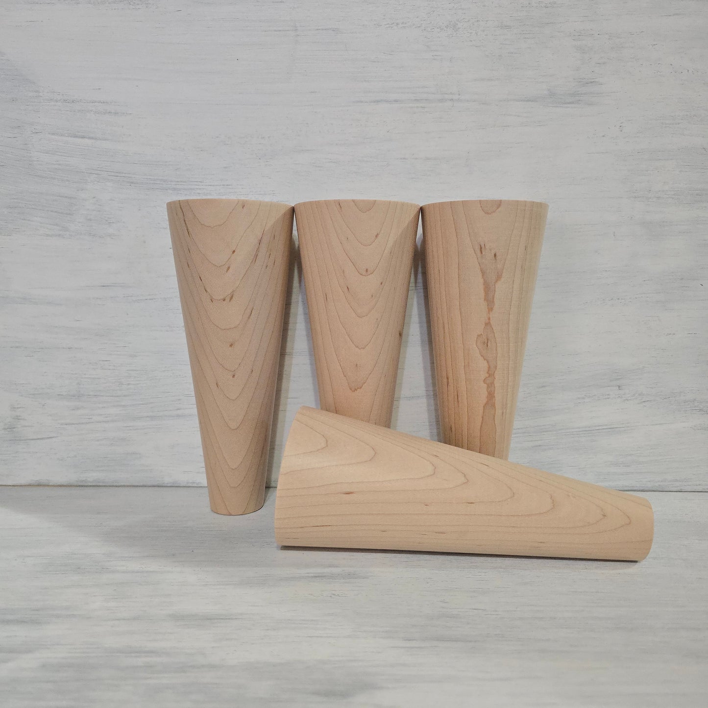 Chunky Maple Table Legs – Mid Century McCobb Style – Set of 4 (4–14")
