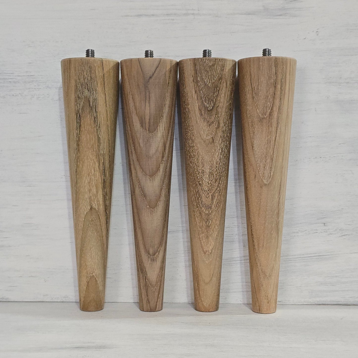 FEQ Teak Table Legs – Mid Century McCobb Style – Set of 4 (4–14")