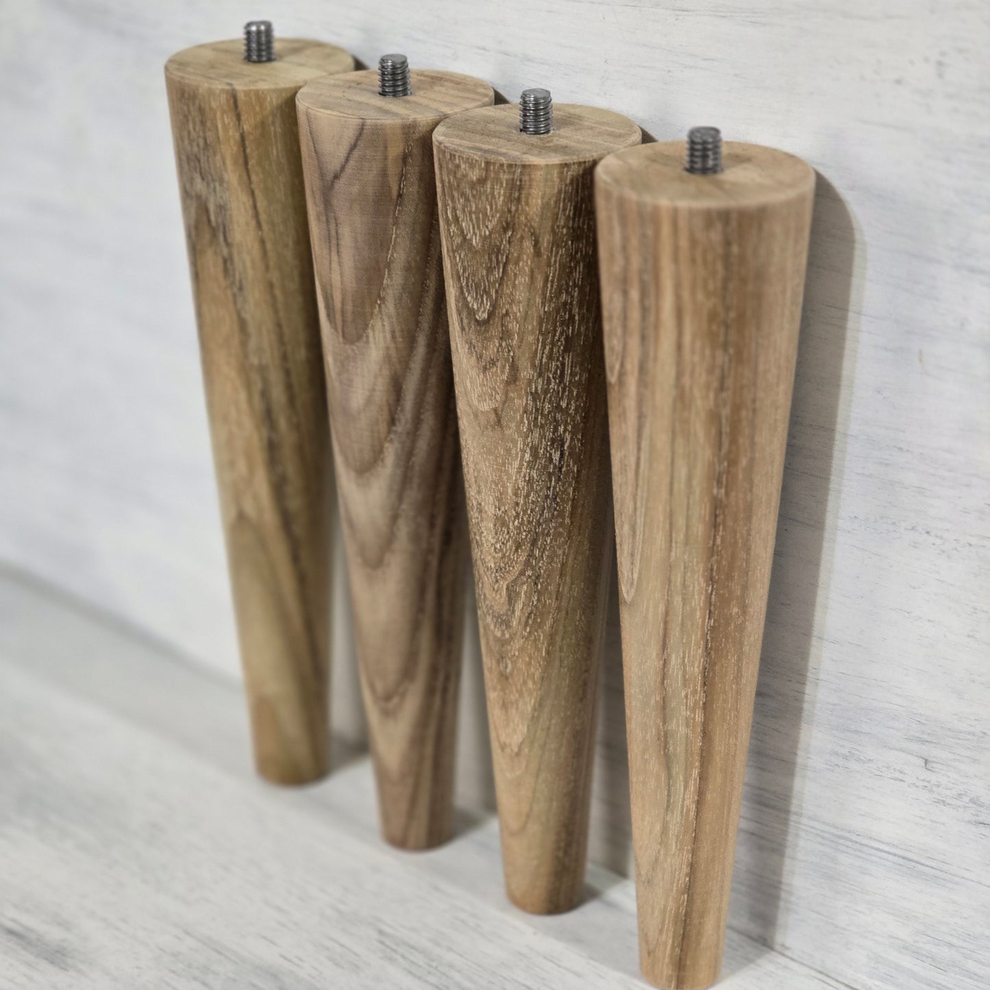 FEQ Teak Table Legs – Mid Century McCobb Style – Set of 4 (4–14")