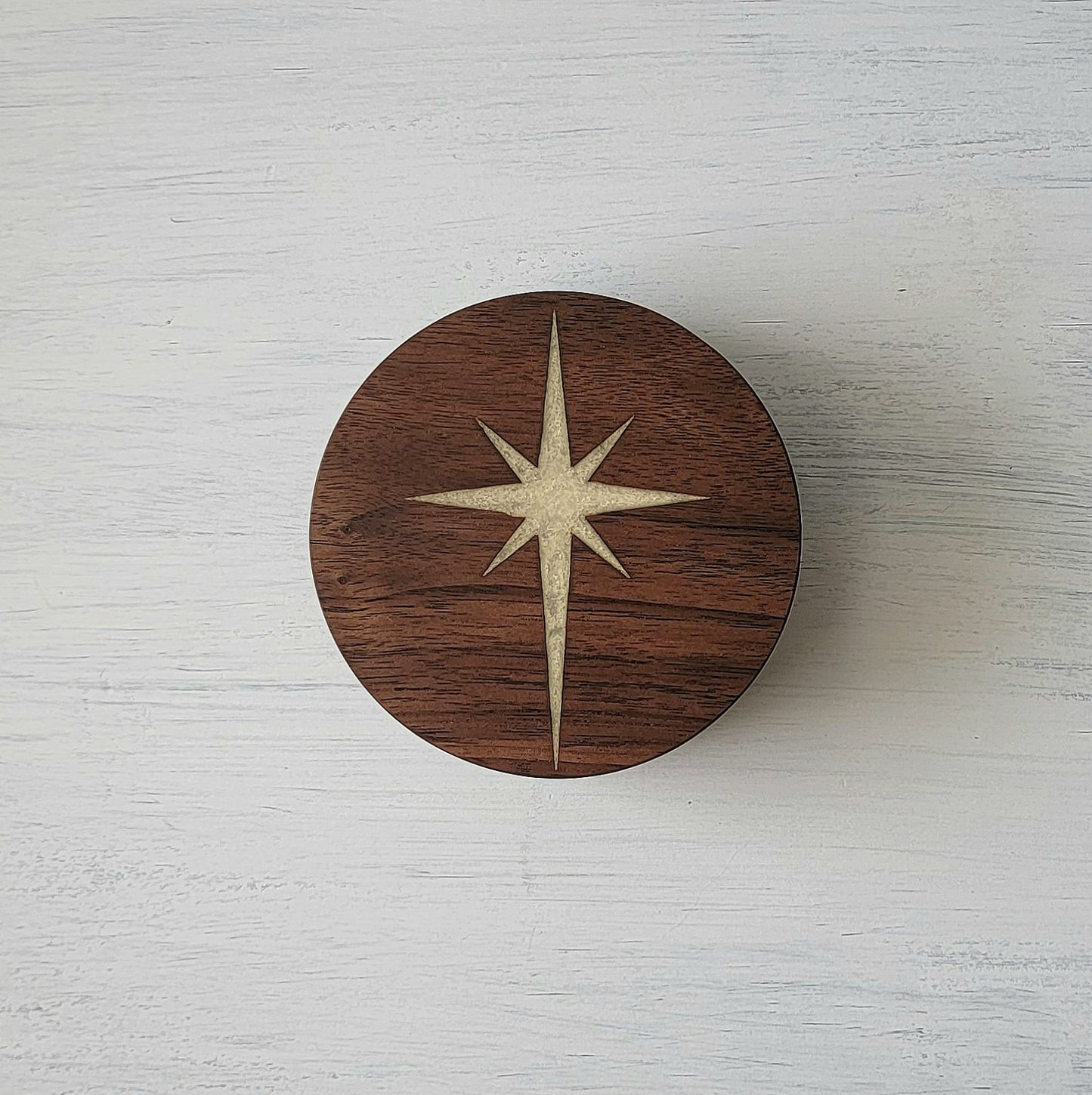 Atomic Starburst Wood Coaster Set