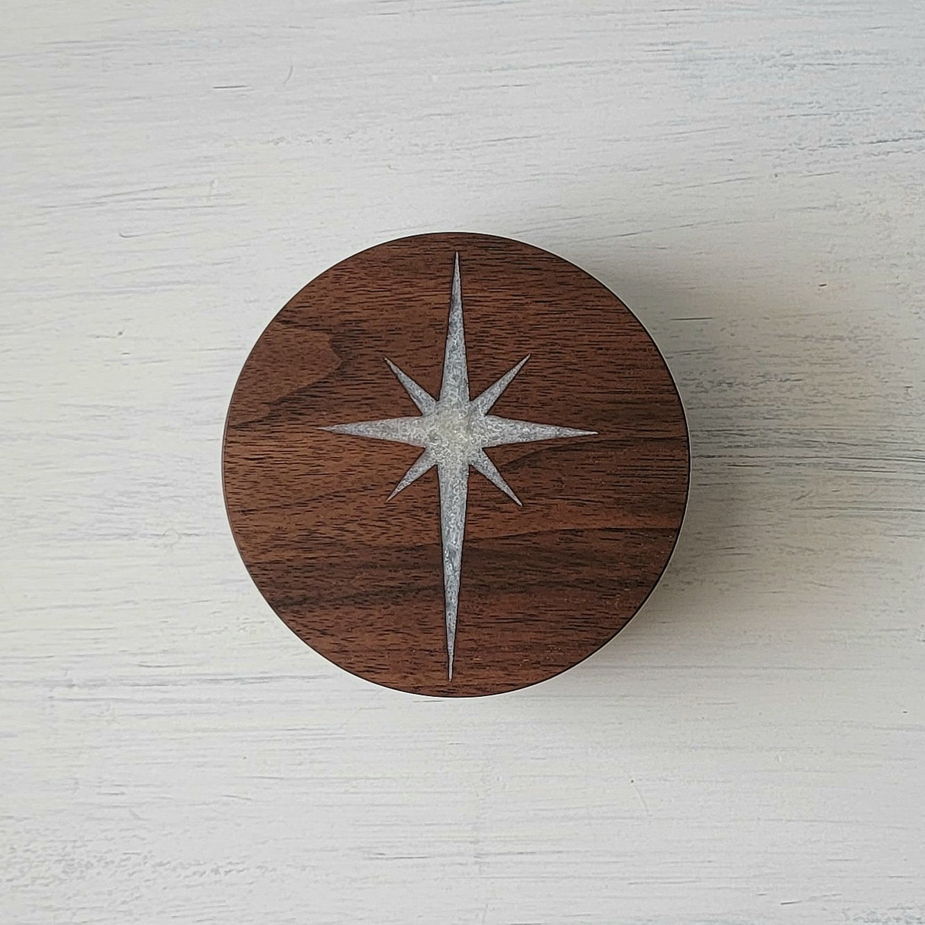 Atomic Starburst Wood Coaster Set