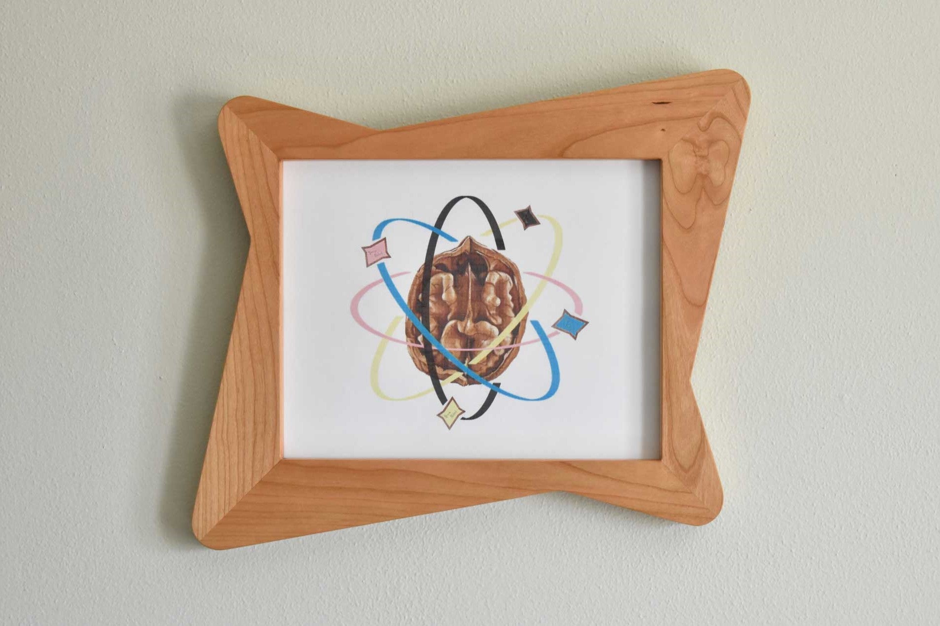 Atomic Hour Glass Picture Frame - Atomic Walnut